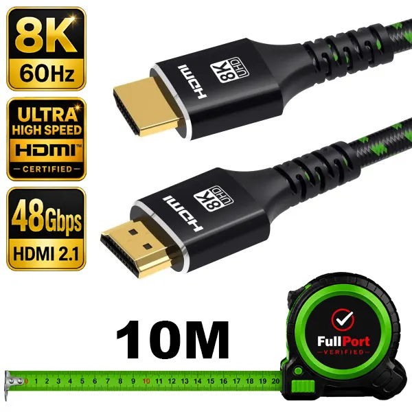 کابل HDMI 2.1 فرانت مدل FARANET FN-H8CB100 با طول 10 متر و پشتیبانی از رزولوشن 8K