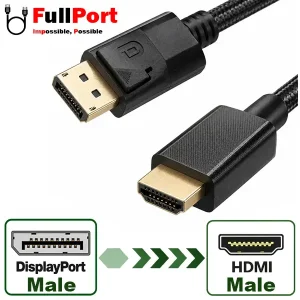 کابل Display به HDMI ونتولینک V1.2-4K طول 1.5 متر