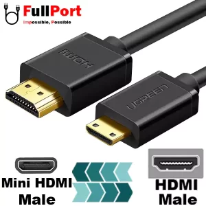 کابل Mini HDMI یوگرین V1.4-4K مدل HD108*11167 طول 1.5 متر