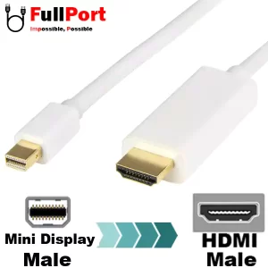 کابل Mini Display به HDMI ونتولینک V1.2-4K طول 1.8 متر