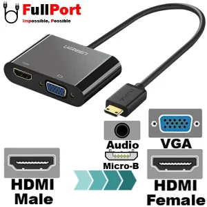 مبدل HDMI به VGA+HDMI یوگرین مدل CM101-40744