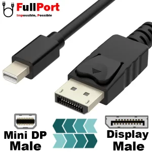 کابل Mini Display به Display فول پورت V1.2-4K طول 1.5 متر