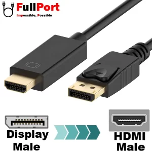 کابل Display به HDMI کی نت پلاس V1.2-4K مدل KP-CHD0018 طول 1.8 متر