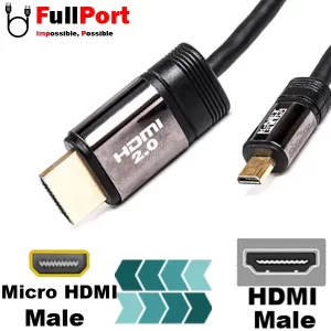 کابل Micro HDMI کی نت پلاس V2.0-4K مدل KP-CHM2018 طول 1.8 متر