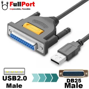 مبدل USB2.0 به Parallel DB25 یوگرین مدل US167-20224