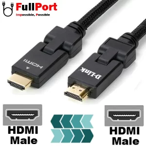 کابل HDMI دی لینک V2.0-4Kمدل HCB-4AABLBRR-1-8 طول 1.8 متر