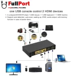 مشاهده قیمت و خرید سوئیچ کی وی ام 2 خروجی اتومات HDMI+USB کی نت پلاس مدل KP-SWKH402 K-NET PLUS زیر قیمت بازار با ارسال سریع و ایمن