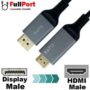 کابل Display به HDMI 4K@60Hz بافو مدل BF-2662C طول 2 متر