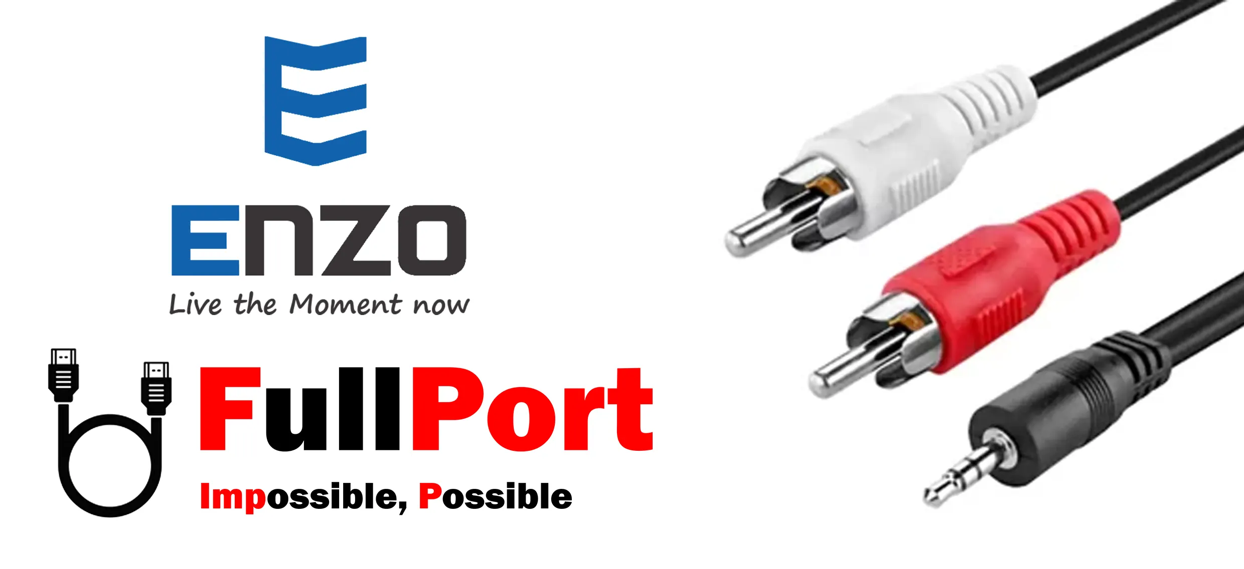 خرید کابل صدا 1 به 2 انزو | ENZO طول 1.5 متر یا معادل 150 سانتیمتر یا 150CM از فروشگاه اینترنتی فول پورت