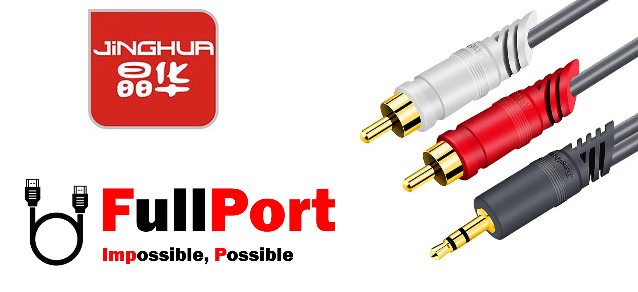 خرید کابل صدا 1 به 2 جی اچ | JH Cable طول 1.5 متر یا معادل 150 سانتیمتر یا 150CM از فروشگاه اینترنتی فول پورت