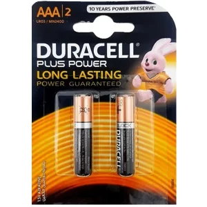 خرید اینترنتی باتری نیمه قلمی آلکالاین LR03-AAA دوراسل | Duracell مدل Plus Power بسته 2 تایی از فروشگاه اینترنتی فول پورت