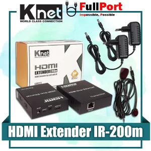 توسعه دهنده HDMI TCP/IP روی کابل شبکه 200 متر کی نت مدل K-EXHD0200