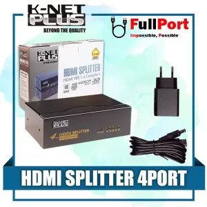 اسپلیتر 4 پورت HDMI ورژن 1.4 کی نت پلاس مدل KP-SPHD1404 KPS-644