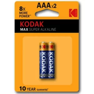 خرید اینترنتی باتری نیمه قلمی آلکالاین LR03-AAA کداک | Kodak مدل Max Super بسته 2 تایی از فروشگاه اینترنتی فول پورت