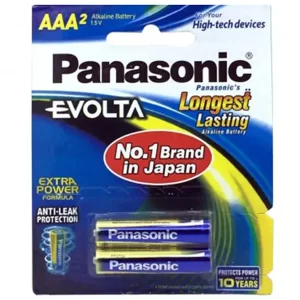خرید اینترنتی باتری نیمه قلمی آلکالاین LR03-AAA پاناسونیک | Panasonic مدل Evolta بسته 2 تایی از فروشگاه اینترنتی فول پورت