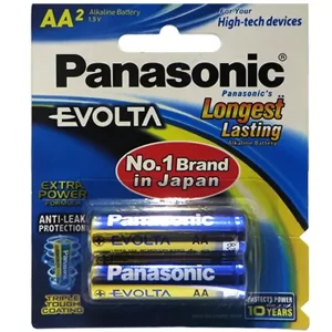 خرید اینترنتی باتری قلمی آلکالاین LR06-AA پاناسونیک | Panasonic مدل Evolta بسته 2 تایی از فروشگاه اینترنتی فول پورت