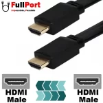 خرید اینترنتی کابل HDMI مدل فلت | Flat با گارانتی تست و تضمین اصالت کالا از فروشگاه اینترنتی فول پورت