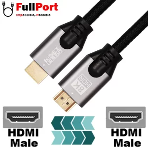 کابل HDMI کی نت پلاس V2.1-8Kمدل KP-CH21B20 طول 2 متر