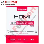 خرید اینترنتی کابل HDMI تسکو | TSCO مدل TC-76 فلت | Flat با گارانتی توسن سیستم 1 سال از فروشگاه اینترنتی فول پورت