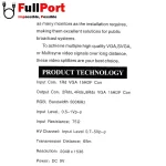 خرید اینترنتی اسپلیتر 4 پورت VGA بافو 500Mhz مدل BAFO BF-H234 از فروشگاه اینترنتی فول پورت