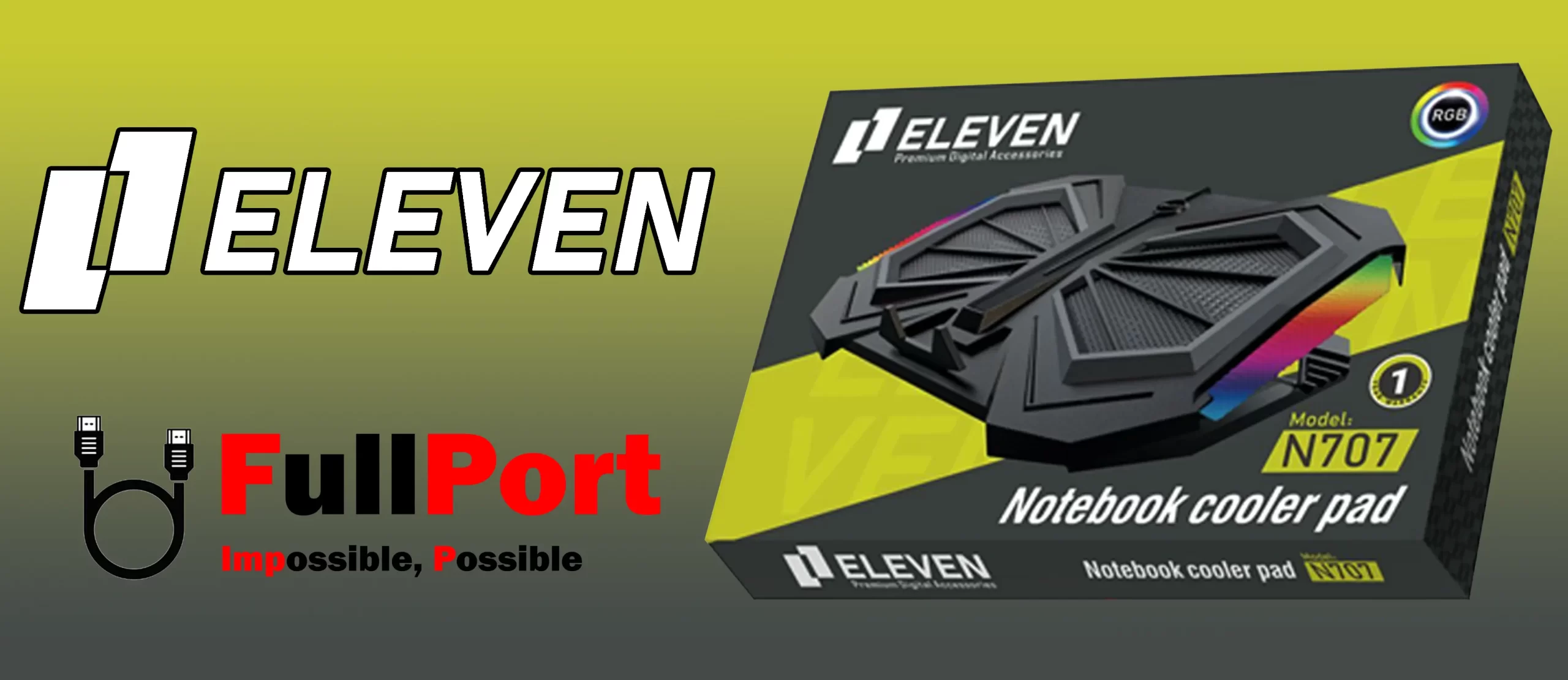 خرید اینترنتی پایه خنک کننده ایلون | ELEVEN مدل N707 از فروشگاه تخصصی جانبی فول پورت