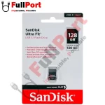 خرید اینترنتی فلش سن دیسک مدل Sandisk SDCZ430-128G-G46 Ultra Fit USB3.2 با ظرفیت 128 گیگابایت از فروشگاه اینترنتی فول پورت