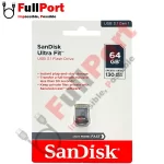 خرید اینترنتی فلش سن دیسک مدل Sandisk SDCZ430-064G-G46 Ultra Fit USB3.2 با ظرفیت 64 گیگابایت از فروشگاه اینترنتی فول پورت