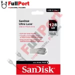 خرید اینترنتی فلش سن دیسک مدل Sandisk SDCZ74-128G-G46 Ultra Luxe USB3.2 با ظرفیت 128 گیگابایت از فروشگاه اینترنتی فول پورت