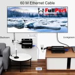 خرید اینترنتی توسعه دهنده HDMI روی کابل شبکه 60 متر تی سی تراست مدل TC-Trust TC-KEX-60 از فروشگاه اینترنتی فول پورت