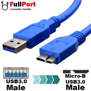 کابل هارد USB3.0 به Micro-B USB3 طول 30 سانتیمتری برند ایلون