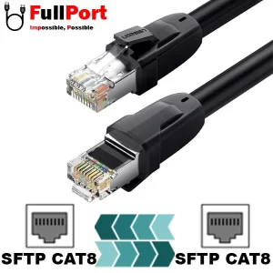 کابل شبکه پچ کورد NW121-70616 یوگرین CAT8 SFTP طول 10 متری