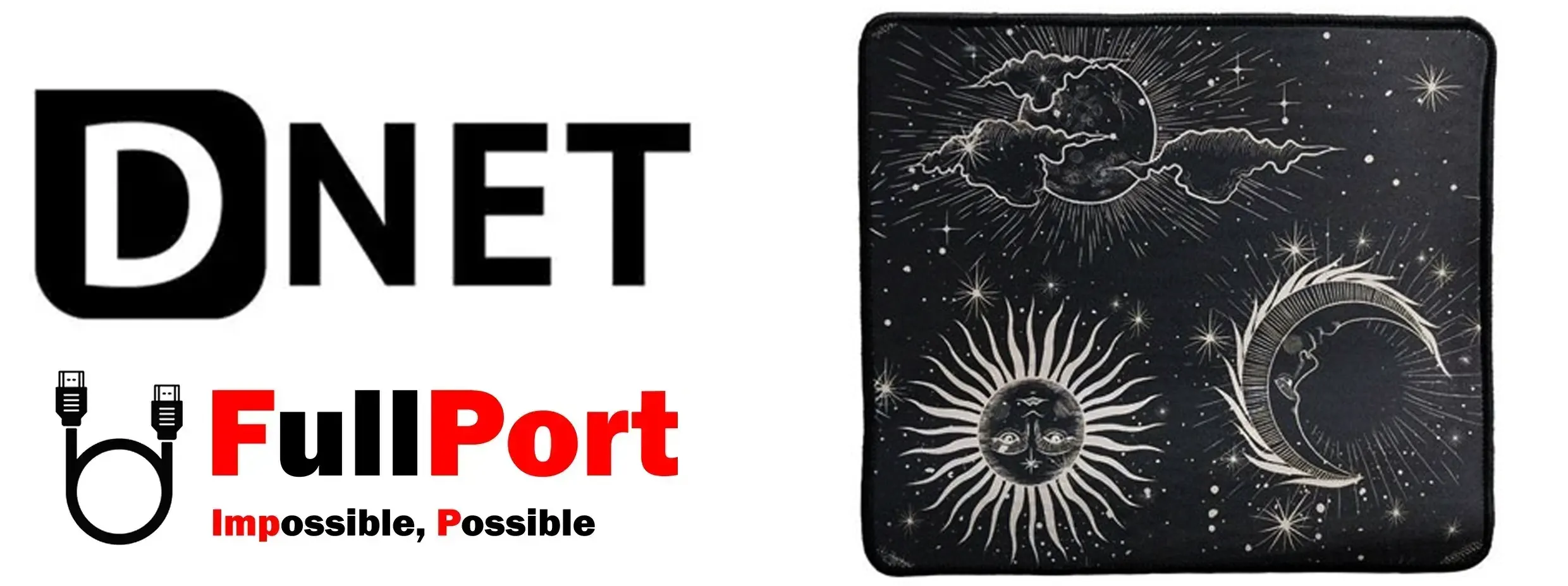 مشاهده و خرید اینترنتی پدموس ساده دی نت | D-NET مدل DT-X17*Sun&Moon از فروشگاه اینترنتی فول پورت