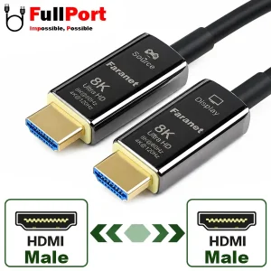 کابل HDMI 2.1 فیبر نوری فرانت مدل FN-H8FC100 طول 10 متر | 8K 60Hz | 48Gbps