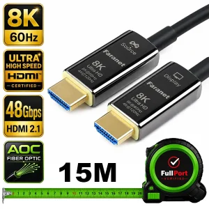 کابل HDMI 2.1 فیبر نوری AOC فرانت مدل FN-H8FC150 طول 15 متر