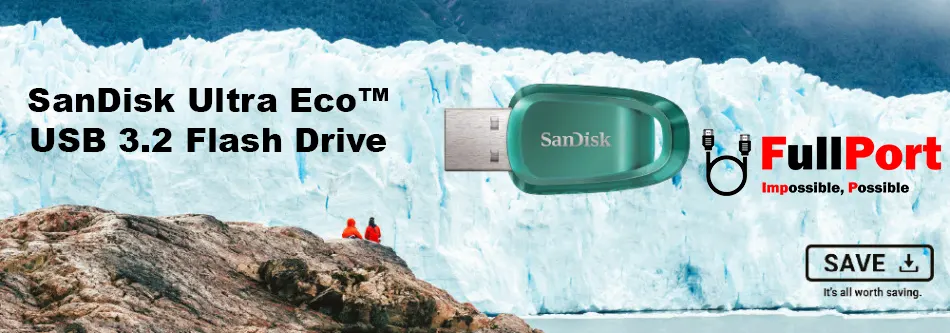 خرید اینترنتی فلش سن دیسک مدل Sandisk SDCZ96 Ultra Eco USB3.2 از فروشگاه اینترنتی فول پورت