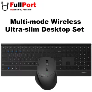 کیبورد و موس وایرلس+بلوتوث رپو 9500M