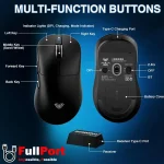 مشاهده و خرید اینترنتی موس بی سیم+بلوتوث+سیم دار گیمینگ برند AULA | آئولا مدل SC900 Pro از فروشگاه اینترنتی فول پورت