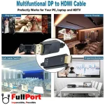 مشاهده قیمت و خرید کابل Display به HDMI 4K@30Hz فرانت مدل FARANET FN-DPCBH18 طول 1.8 متر معادل 180 سانتیمتر زیر قیمت بازار با ارسال سریع و ایمن با گارانتی تست و تضمین
