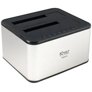 مشاهده و خرید اینترنتی داک هارد برند کی نت K-NET K-DHUHD01D USB3.0 SATA HDD Docking Station For 2.5 and 3.5 inch Dual Bay از فروشگاه اینترنتی فول پورت