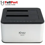 مشاهده و خرید اینترنتی داک هارد برند کی نت K-NET K-DHUHD01D USB3.0 SATA HDD Docking Station For 2.5 and 3.5 inch Dual Bay از فروشگاه اینترنتی فول پورت