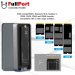 مشاهده و خرید اینترنتی داک هارد برند کی نت پلاس K-NET PLUS KP-CM2M200 USB3.2 M.2 NVMe SSD Case 20Gbps از فروشگاه اینترنتی فول پورت