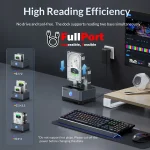 مشاهده و خرید اینترنتی داک هارد برند اوریکو ORICO 5528C3-C USB3.2 SATA HDD Docking Station For 2.5 and 3.5 inch Dual Bay از فروشگاه اینترنتی فول پورت