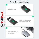 مشاهده قیمت و خرید قاب هارد و SSD اینترنال ۲.۵ اینچی یوگرین | UGREEN مدل CM300-70498 زیر قیمت بازار با ارسال سریع و ایمن با گارانتی اصالت و تضمین کالا