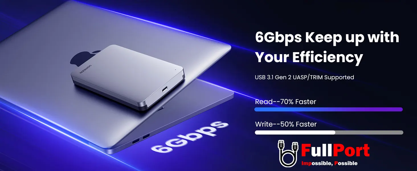 مشاهده قیمت و خرید قاب هارد و SSD اینترنال ۲.۵ اینچی یوگرین | UGREEN مدل CM300-70499 زیر قیمت بازار با ارسال سریع و ایمن با گارانتی اصالت و تضمین کالا
