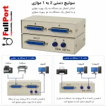اینفوگرافی سوئیچ انتقال دیتا پارالل 2 پورت FENGJIE مدل FJ-25-2