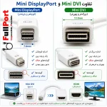 مقایسه Mini DVI و Mini DisplayPort