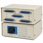 سوئیچ انتقال دیتا پارالل 4 پورت SHEN HU مدل DB25-4 نمای سه بعدی