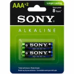 باتری آلکالاین نیم قلمی سونی مدل AAA LR03 بسته 2 عددی sony-alkaline-aaa-lr03-2-pack
