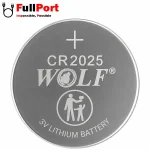 باتری سکه ای لیتیومی ولف CR2025 ولتاژ 3 ولت