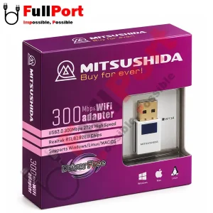 کارت شبکه بی‌سیم USB میتسوشیدا KC-W134 با سرعت 300Mbps